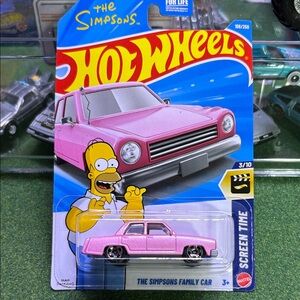 Hot Wheels The Simpsons Pink Family Car
